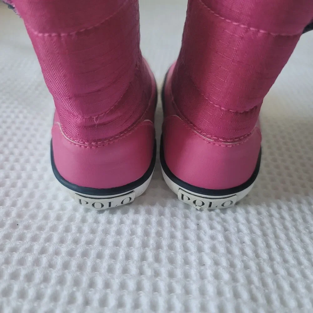 Polo Ralph Lauren Toddler Girls lined boots shoes size 9